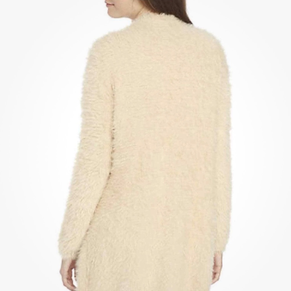 Free People Faux Fur Cardi Cardigan Sz L - Picture 2 of 10